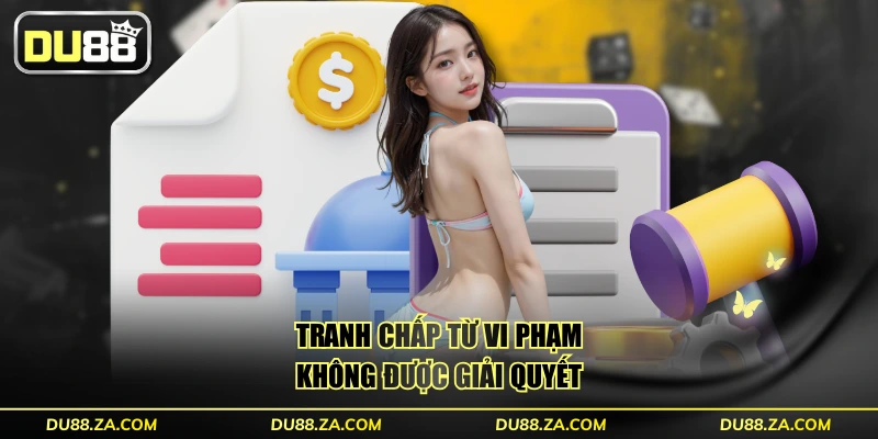 Những Trường Hợp Miễn Trách Nhiệm DU88 Mới Nhất Cần Biết 3 Tranh chấp từ vi phạm không được giải quyết